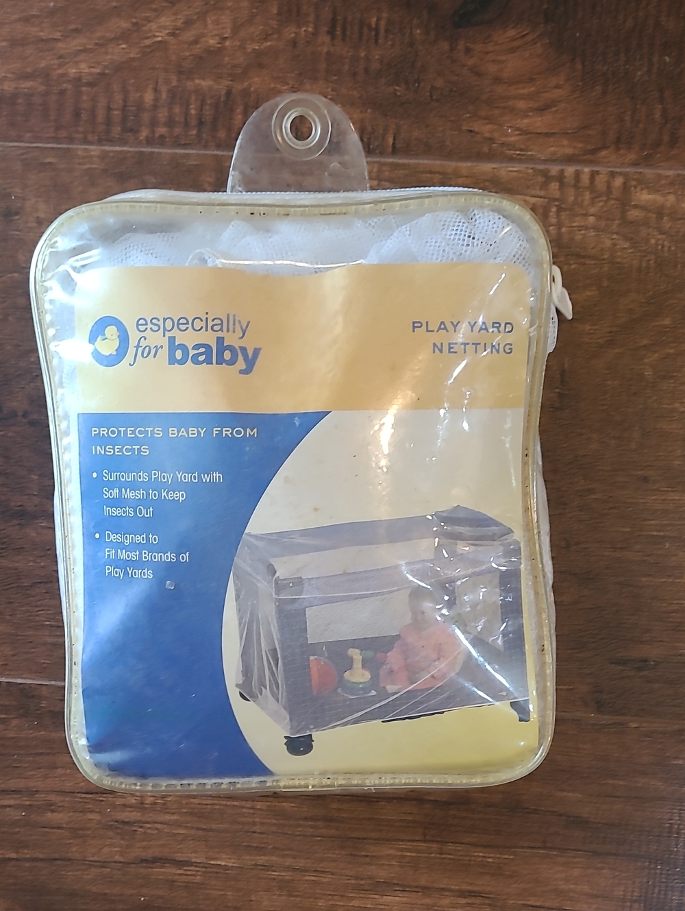 Especially For Baby White Play Yard Netting - Soft Mesh Insect Protection Vintag